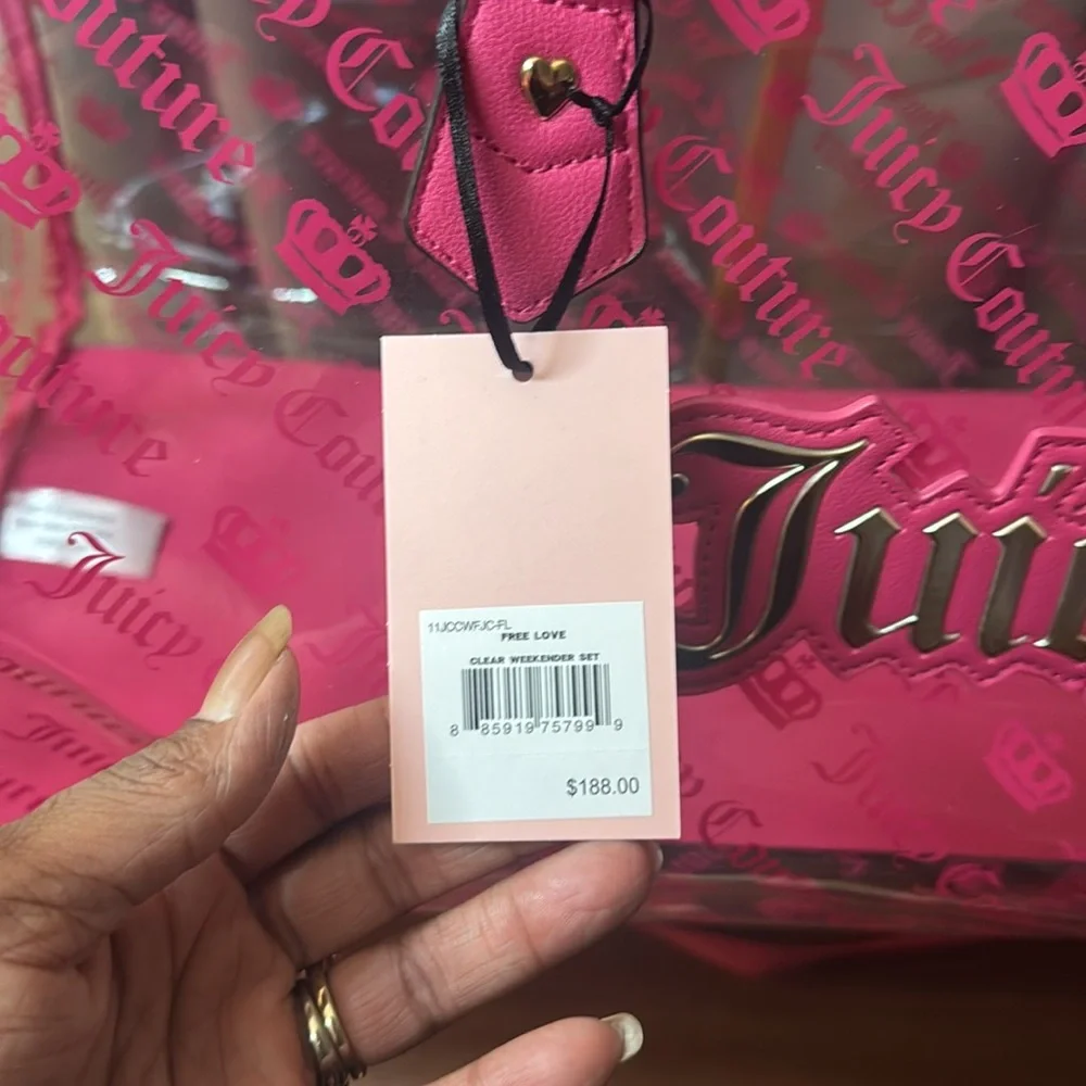 Juicy Couture Free love clear weekender bag - Picture 4 of 8